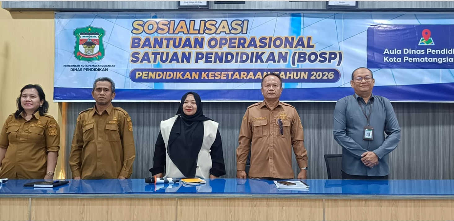 Disdik Pematangsiantar Sosialisasikan BOSP Pendidikan Kesetaraan 2026