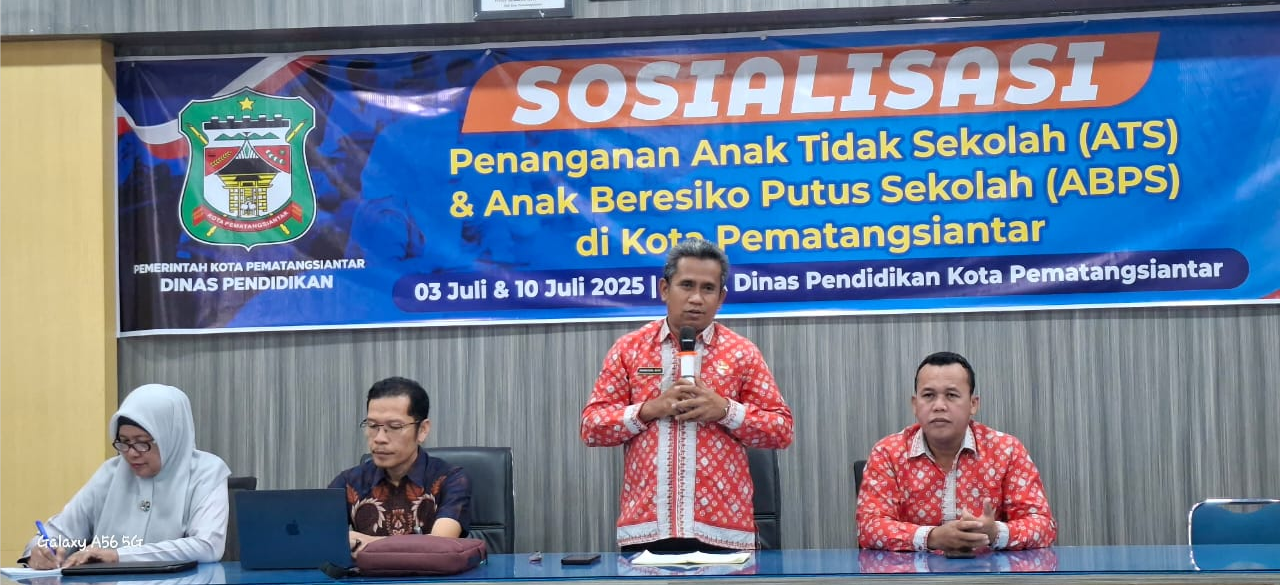 Kadisdik Buka Sosialisasi Penanganan ATS dan ABPS di Kota Pematangsiantar