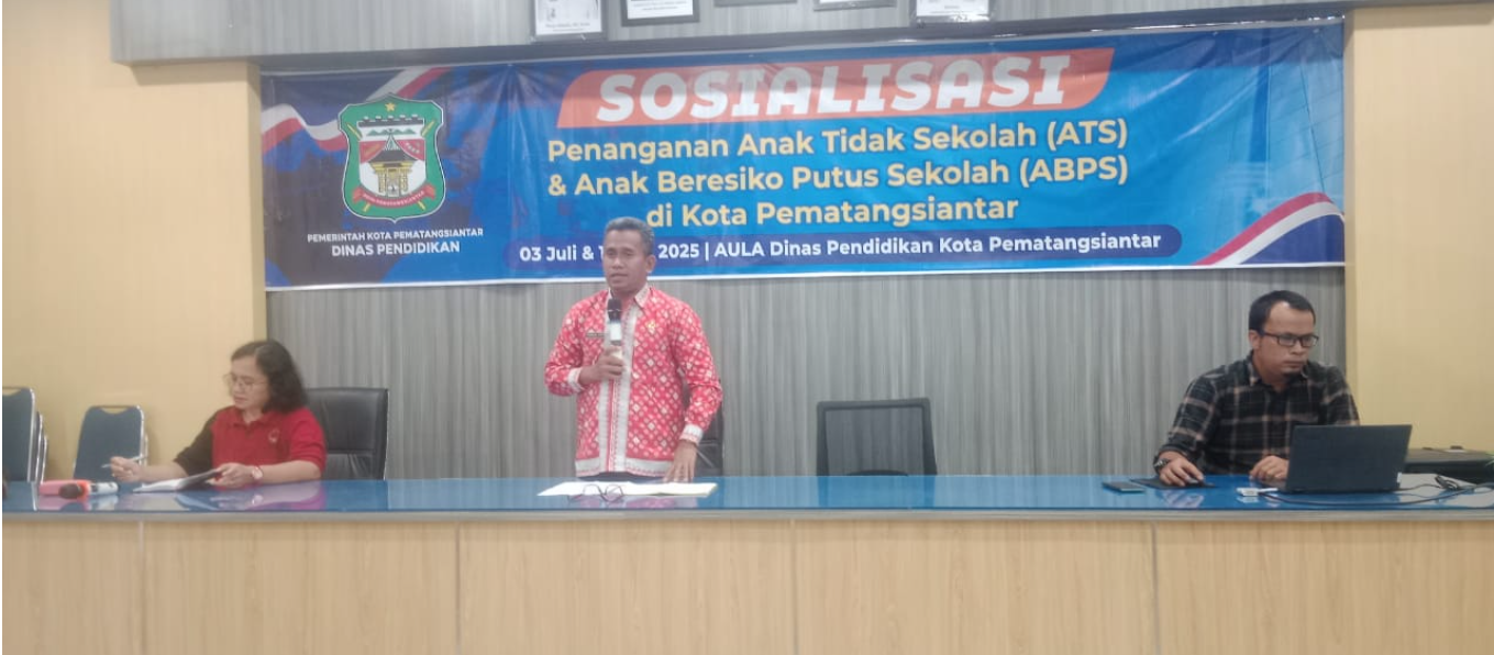 Disdik Kembali Sosialisasi Penanganan ATS dan ABPS di Kota Pematangsiantar