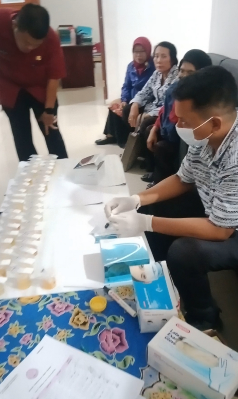 Indahkan Arahan Wali Kota Pematangsiantar, Para ASN Dinas Pendidikan Ikuti Tes Urine
